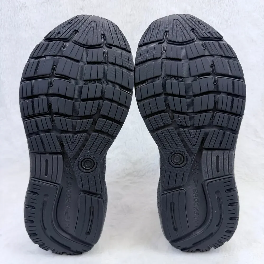Brooks Ghost 16 Womens Running Shoes Triple Black Size 10.5 Neutral Cushioned
